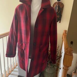 Pendleton Red and Black Woolen Jacket